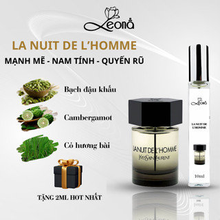   Auth - 10ml  Nước hoa nam Leona Parfum La Nuit De L'Homme hương thơm Mạnh mẽ Nam tính Quyến rũ 