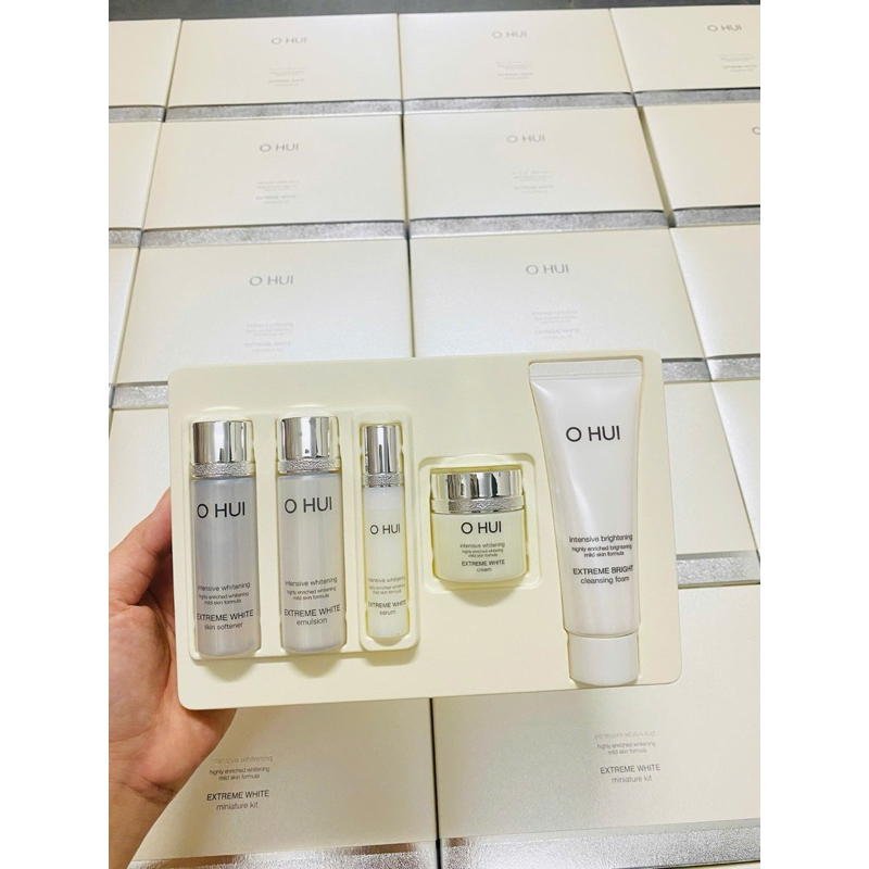 Set Mini Ohui Trắng 5 Món – Bộ Dưỡng Trắng Da Ohui Extreme White Cao Cấp, Căng Mịn, Rạng Rỡ