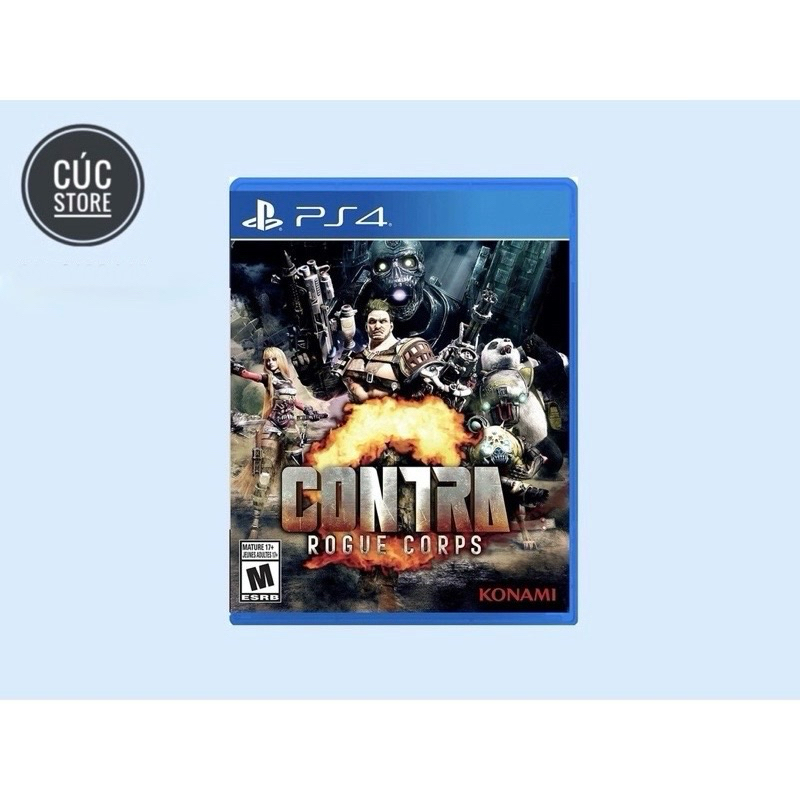 Đĩa chơi game PS4: Contra Rogue Corps