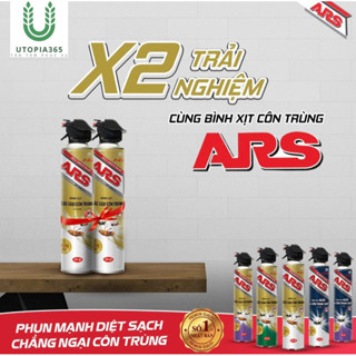 Bình xịt côn trùng cực mạnh ARS không mùi và có hương chai 600ml gold / Pink