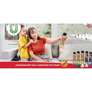 Bình xịt côn trùng cực mạnh ARS không mùi và có hương chai 600ml gold / Pink