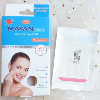 Miếng Dán Mụn MayanCare Xanh xẹp gom mụn cấp tốc