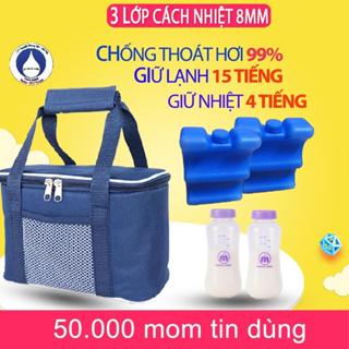  Túi đá khô trữ sữa Bigmom giữ nhiệt bảo quản lạnh sâu 12 tiếng giữ nhiệt 4 tiếng 3 lớp siêu dày 8mm 