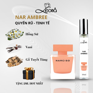   Auth - 10ml  Nước hoa nữ Narciso Ambree Leona Parfum lưu hương thơm Quyến rũ Tinh tế 