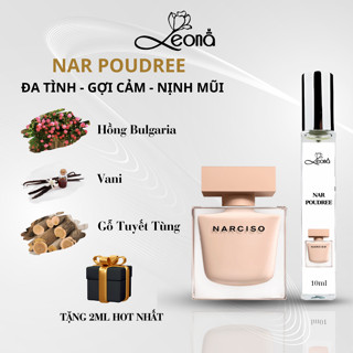   Auth - 10ml  Nước hoa nữ Narciso Poudree Leona Parfum lưu hương thơm Đa tình Gợi cảm Nịnh mũi 
