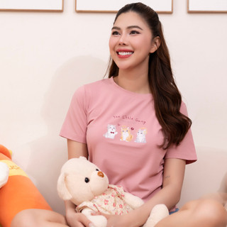 LAROMA Áo Thun Nữ 01 | Mềm Mát - Thấm Hút Mồ Hôi - Bền Bỉ - Co Giãn - Basic