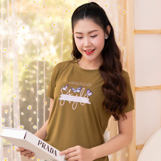LAROMA Áo Thun Nữ 01 | Mềm Mát - Thấm Hút Mồ Hôi - Bền Bỉ - Co Giãn - Basic