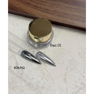 Phụ kiện nail - Tráng gương hũ nắp vàng