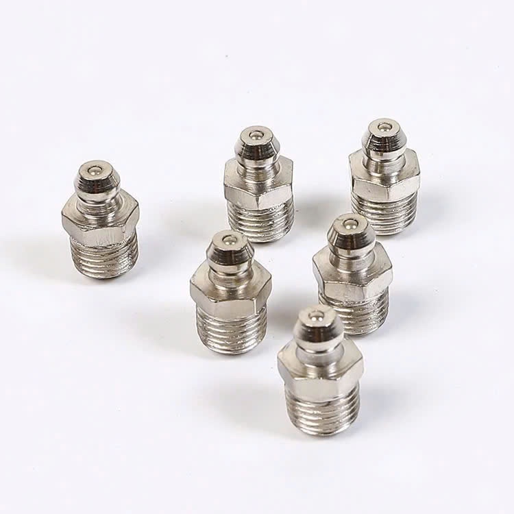 Đầu Vú Bơm Mỡ Bò M6, M8, M10 Thẳng/ Cong - Vú Bơm Mỡ Bò Chất Lượng Cao