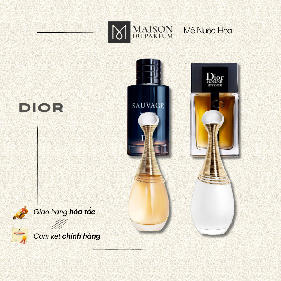 ⚜️Nước hoa Dior Homme Intesne, Sauvage, Jadore EDP, Jadore Parfum D'eau - Chiết 10ml | Maison Du Par