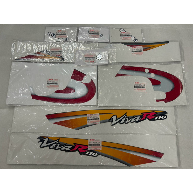 bộ tem viva 110 suzuki chính hãng xám 2002