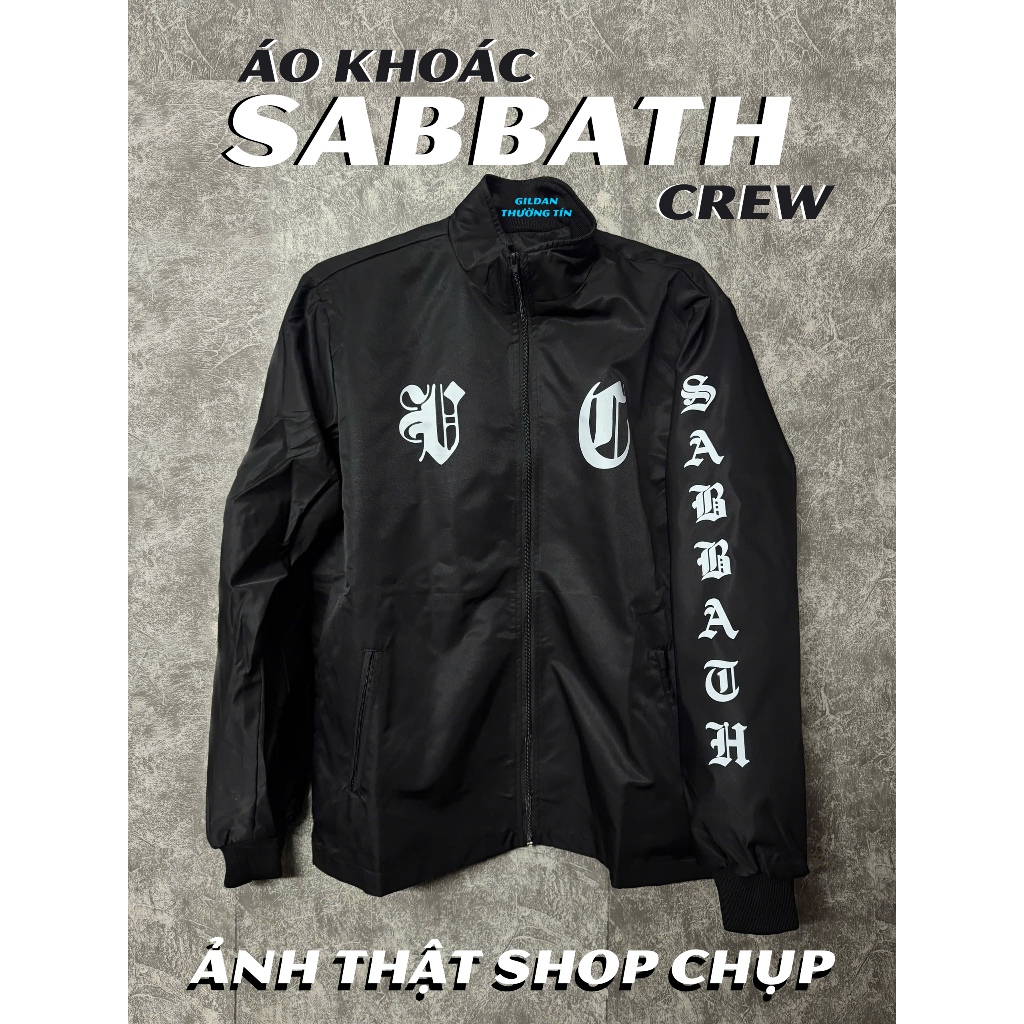 Áo khoác Sabbath Crew V2 | Áo truyện tranh Wind Breaker | Chất gió dù 2 lớp | Fom dáng đứng giống nh