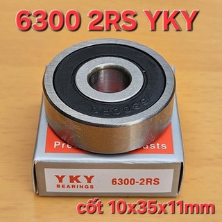 Hộp 10 cái  bạc đạn 6300 2RS YKY ( cốt 10x35x11 mm )