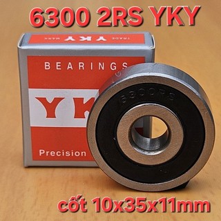 Hộp 10 cái  bạc đạn 6300 2RS YKY ( cốt 10x35x11 mm )
