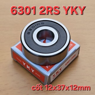 Hộp 10 cái bạc đạn 6301 2RS YKY ( cốt 12x37x12mm)