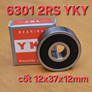 Hộp 10 cái bạc đạn 6301 2RS YKY ( cốt 12x37x12mm)