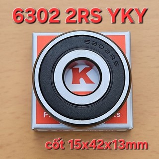 Hộp 10 cái vòng bi 6302 2RS YKY ( cốt 15x42x13mm)