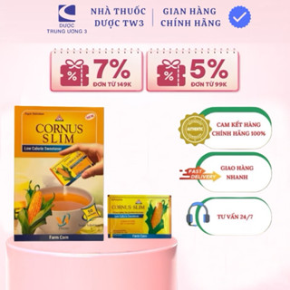 Đường Bắp CORNUS SLIM - Đường Ăn Kiêng (Hộp 50 gói x 2,5g)