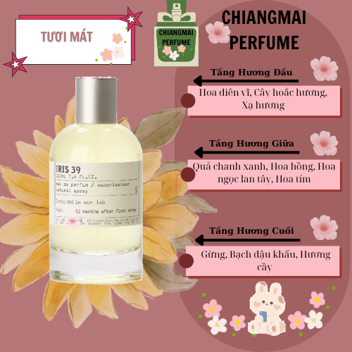Nước Hoa Dùng Thử ˢʷᵉᵉᵗ ᴰʳᵉᵃᵐIris 39🖤– Phấn Mịn & Thanh Lịch 5ML/10ML EDP