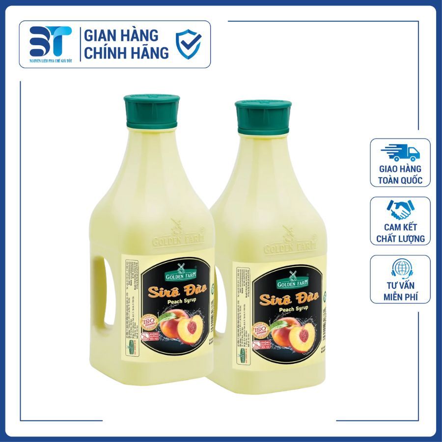 Siro/Syrup GOLDEN FARM Đào 2L