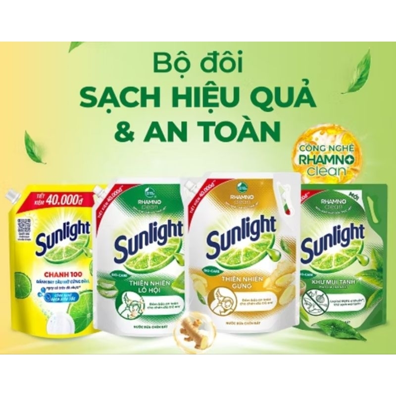 Nước rửa chén Sunlight 3.3kg/3.5kg