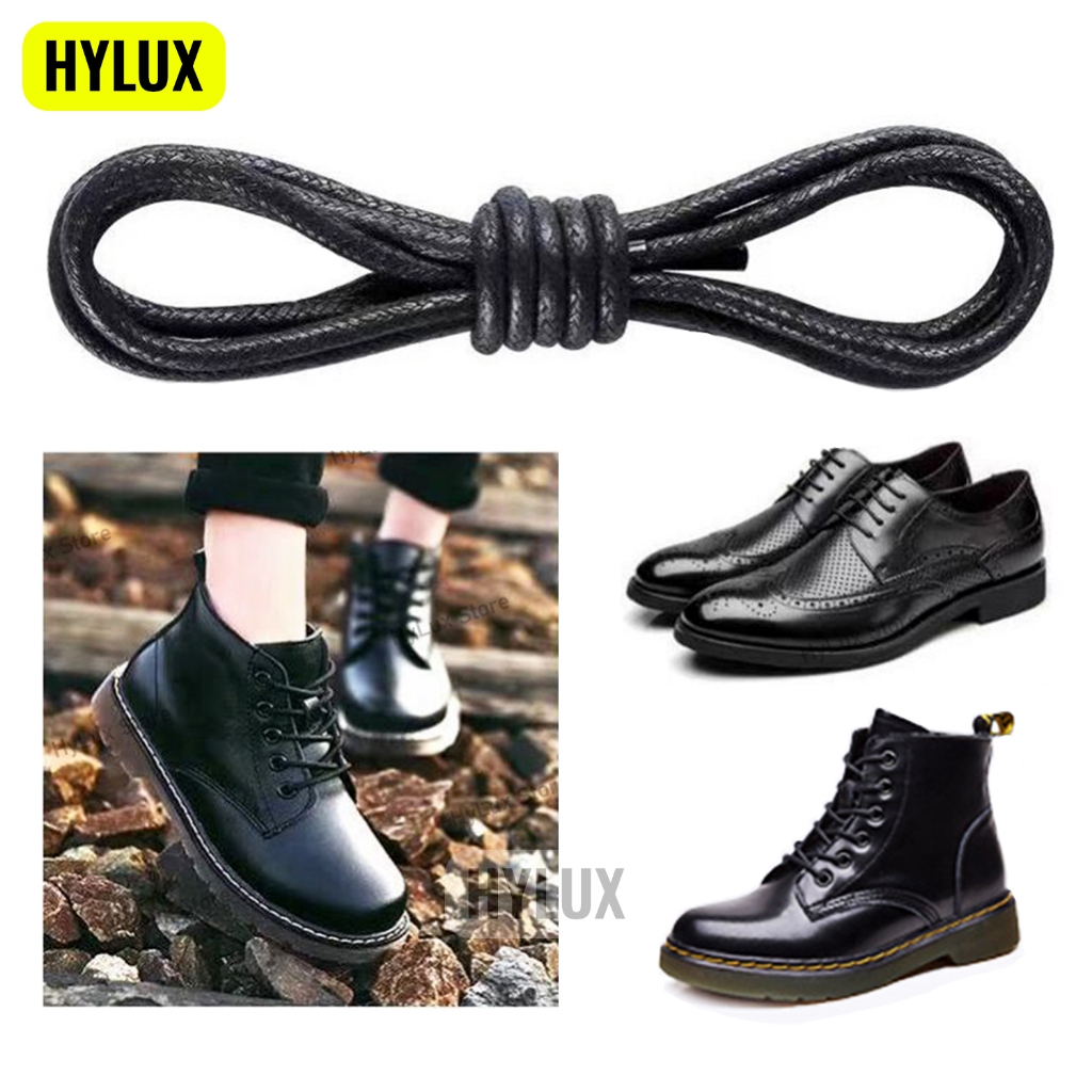 Dây Giày Sáp Tròn Màu Đen Cao Cấp Cho Giày Da, Giày Tây, Bốt Siêu Đẹp 11 Màu