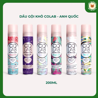 Dầu Gội Khô COLAB (Anh Quốc) | Dưỡng Tóc Mềm Mượt, Tóc Sạch Bồng Bềnh - Vào Nếp Sau 5 Giây (200ml)