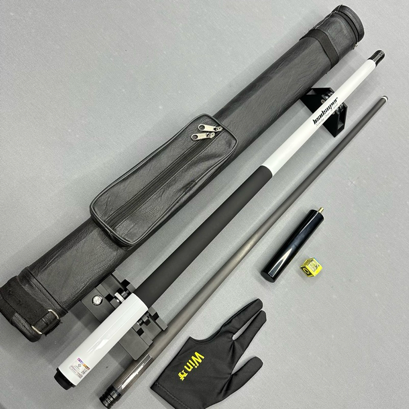 Cơ cacbon LEADSUPER v1  đầu 12.8 ( đi kèm bao đựng cơ+ bôi nơ + găng tay) đã lên tẩy kính trợ lực