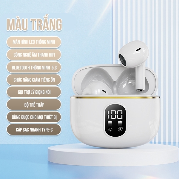 Tai nghe Bluetooth X87 công nghệ 5.3 thể thao không dây, khử tiếng ồn kết nối nhanh SP888 PKMALL