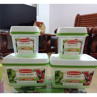  Rubbermaid hộp bảo quản rau củ quả có vent thở giữ cho sản phẩm tươi lâu 