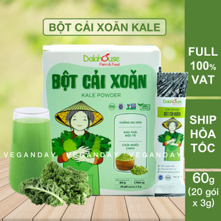  Bột cải xoăn kale sấy lạnh nguyên chất Dalahouse 60gr - Đạt tiêu chuẩn Châu Âu 
