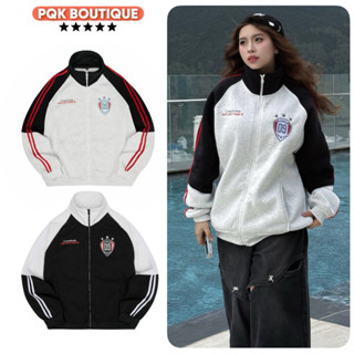 Áo Khoác Nỉ Sweater Nam Nữ Form Rộng SPORTIMES Viền Sọc Phối Màu Xu Hướng