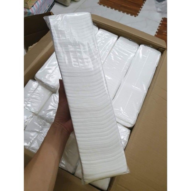 Cây giấy rửa mặt mềm mịn 200 tờ , Giấy Cây Lau Mặt Làm Sạch Da