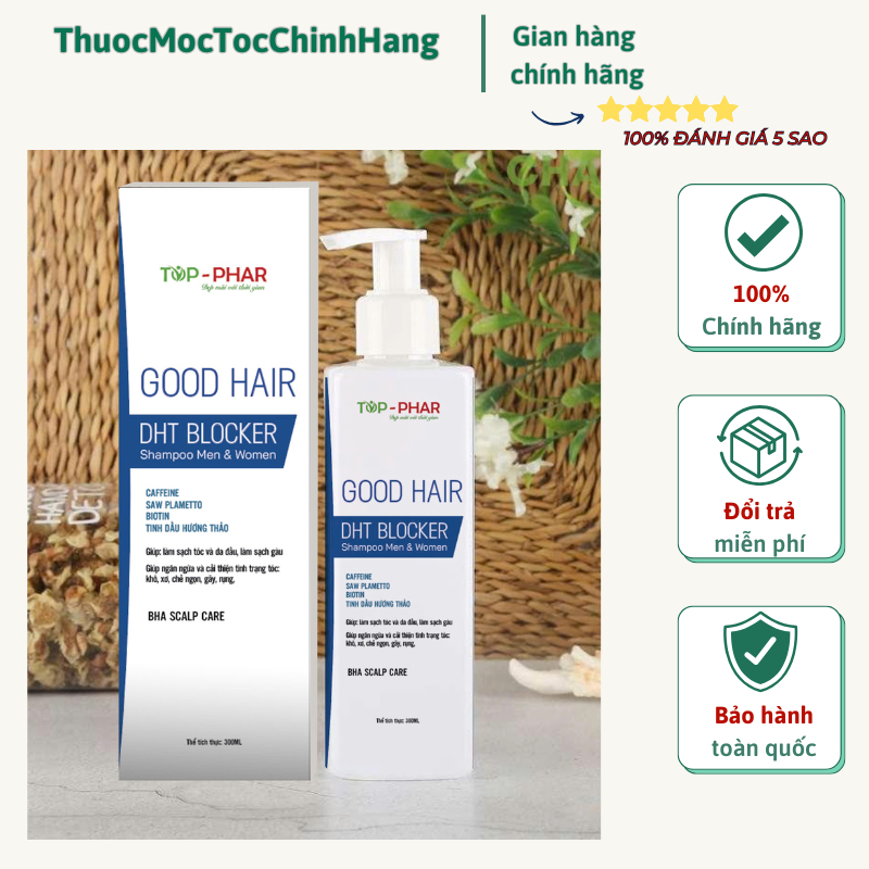 Dầu gội Thảo Dược Biotin- DHT BLOCKER Good Hair giúp mọc tóc ngăn ngừa rụng tóc hiệu quả
