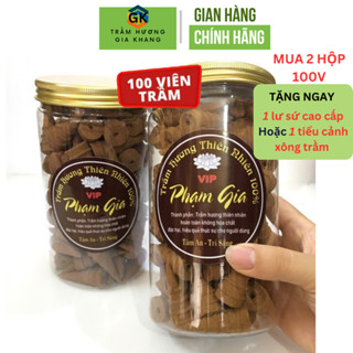Trầm Hương Hộp lớn 100V, Nhang nụ trầm tháp thơm dịu ngọt-Hàng Chuẩn nhiều mùi lựa chọn,Hút Tài Lộc Hương Trầm Gia Khang