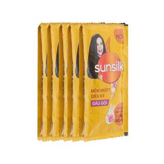  Dầu xả - Dầu gội Sunsilk óng mượt rạng ngời 6.1ml x 10 gói 