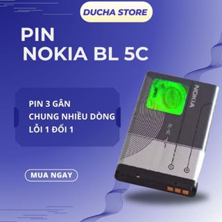 SU9 Pin nokia Bl 5C Pin 3 Gân 2IC Xịn  Cho Nokia 1280, 105, 110i