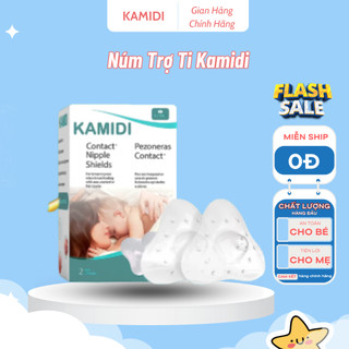 Núm Trợ Ti Kamidi Chất Liệu Silicon Co Dãn Mềm Mại Bảo Vệ Đầu Ngực Cho Mẹ Và Hỗ Trợ Cho Bé Ti
