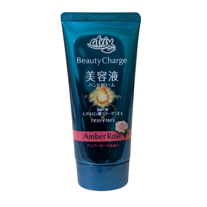 ATRIX Beauty Charge Serum Hand Cream, Amber Rose Fragrance, 80 g [Made in Japan].
