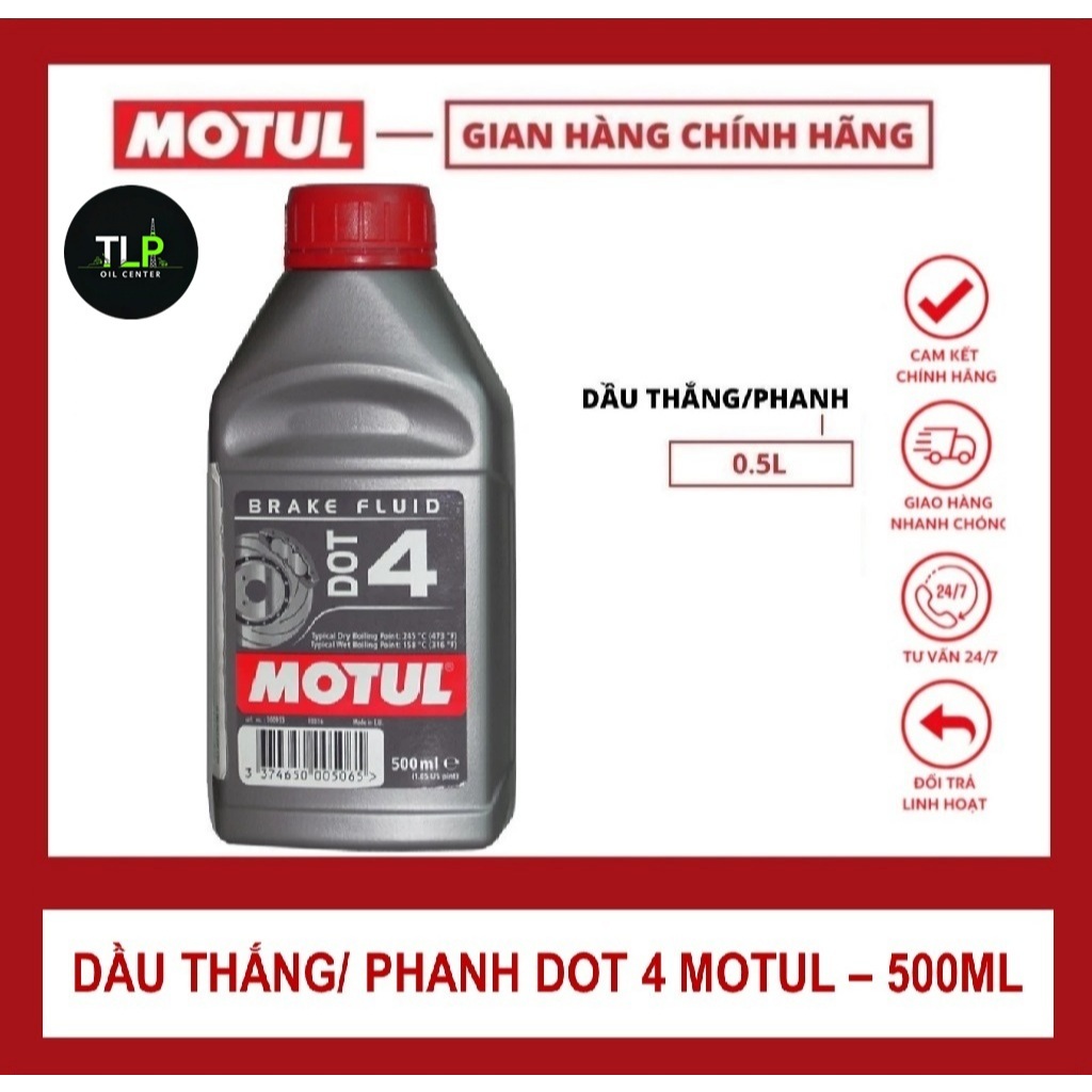 DẦU THẮNG/ PHANH MOTUL TIÊU CHUẨN DOT 4 0.5L
