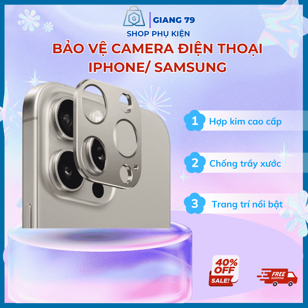Ốp Bảo Vệ Camera/ Kim loại iPhone Samsung X/ Xs/ Xs Max/ 11/ 11 PRO/ 11 MAX/ S10/ NOTE 10/ NOTE10P