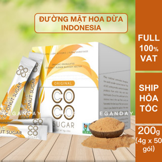 Đường Mật Hoa Dừa Hữu Cơ Organic Coco Sugar 200g (4g x 50 gói)