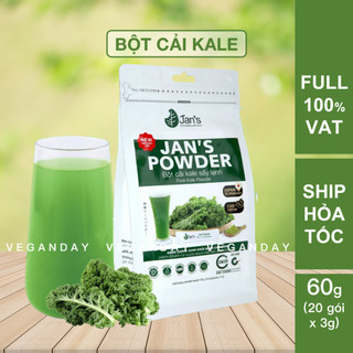  Bột cải xoăn  kale  nguyên chất sấy lạnh Jan's 60g 