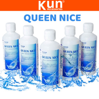 Nước ngâm lens Queen Nice Hàn Quốc chai lớn 150ml_Nước rửa lens