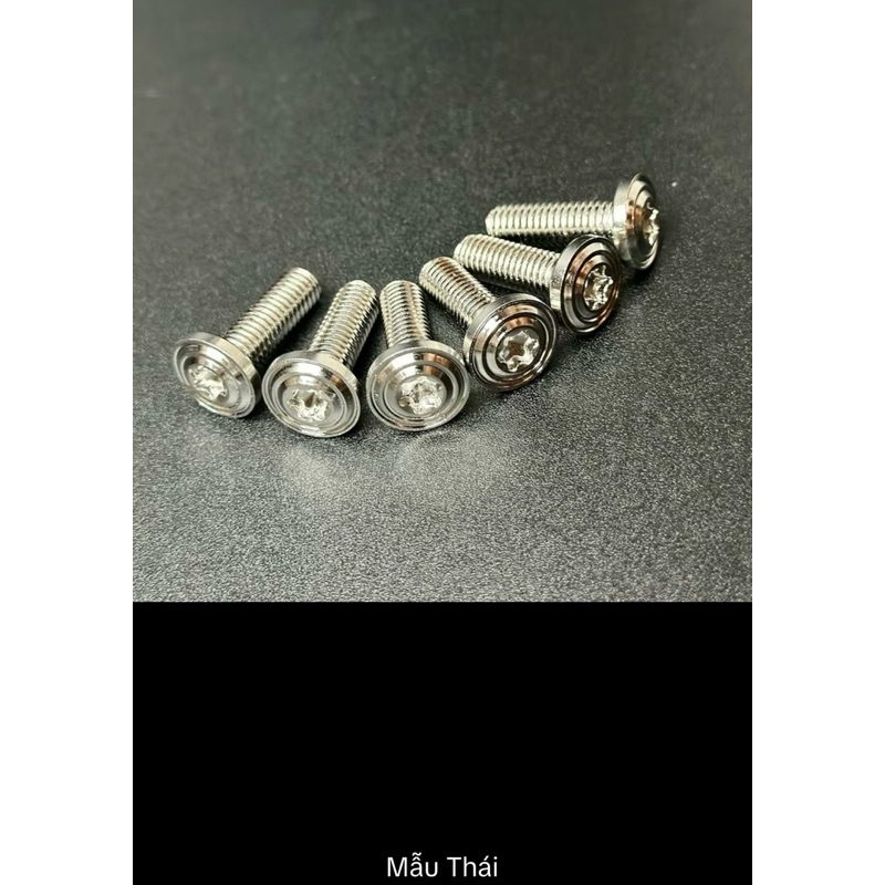 ốc inox 304 salaya mẫu thái 5ly 6ly lắp dàn áo các loại xe