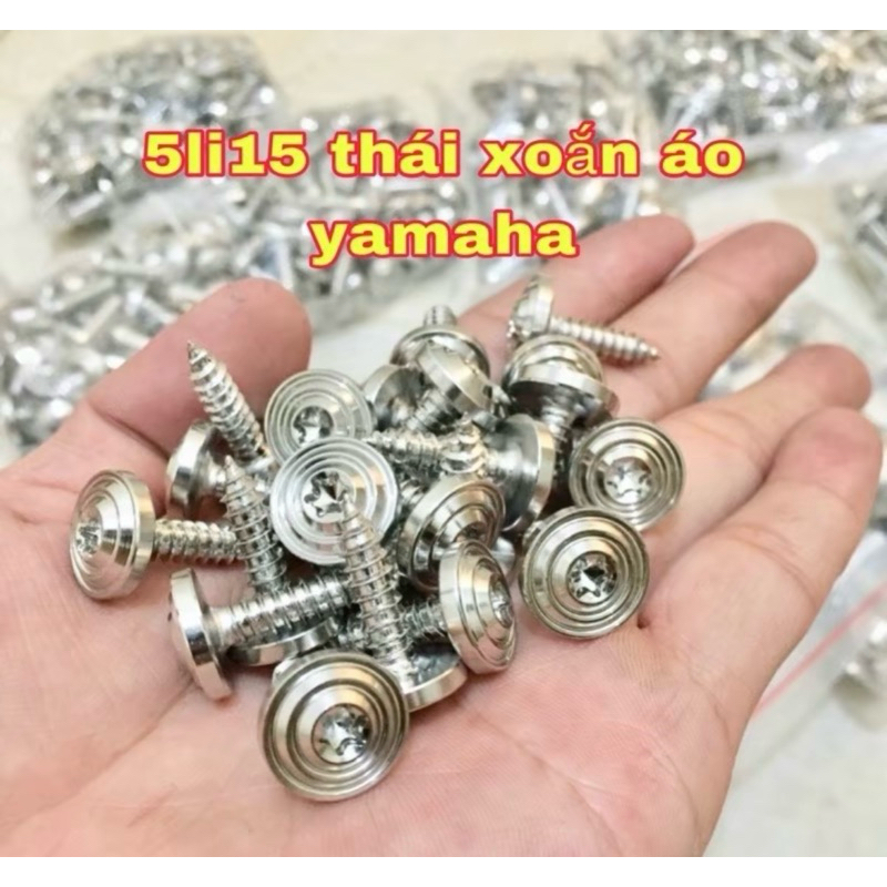 1 con ốc inox salaya 5li x 19 mẫu thái răng thưa gắn dàn áo xe máy ( giá 1 con )