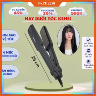 Máy Duỗi Tóc Kemei KM329 4 Mức Chỉnh Nhiệt, Máy Kẹp Tóc Tạo Kiểu Là Thẳng Uốn Cụp Xoăn Lọn Kemei