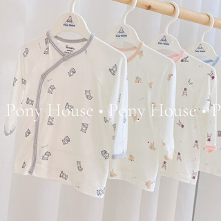  Áo Sơ Sinh Dài Tay Avaler Sợi Tre Siêu Mềm Mại Cho Bé Trai Bé Gái Sơ Sinh  Size Newborn - 3-6M  