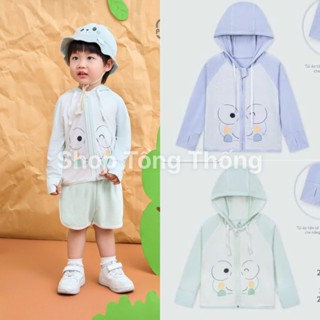 Áo khoác áo choàng La Pomme vải Bamboo chống nắng đa năng màu trơn phối cho bé từ 1-5 tuổi 95007 95018 95006