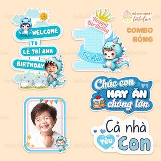 Combo Chibi trang trí sinh nhật cho bé - Tôi Tự Làm
